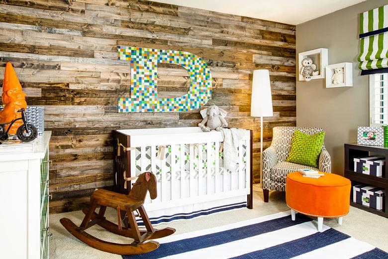 Rustic Modern Baby Room Idea