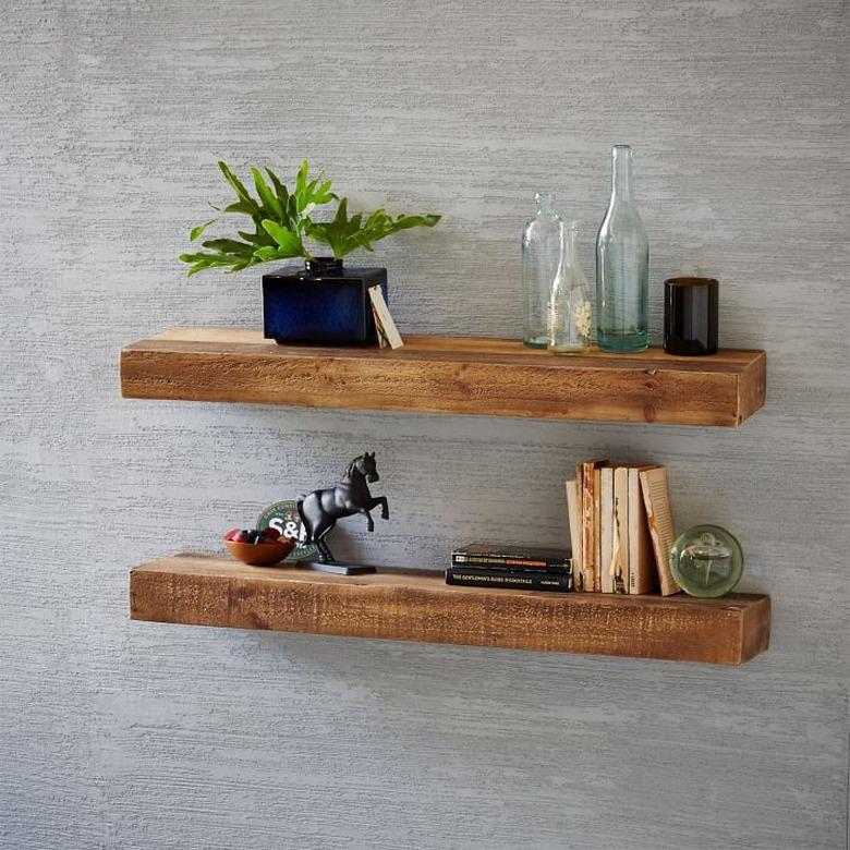 west elm floating shelves