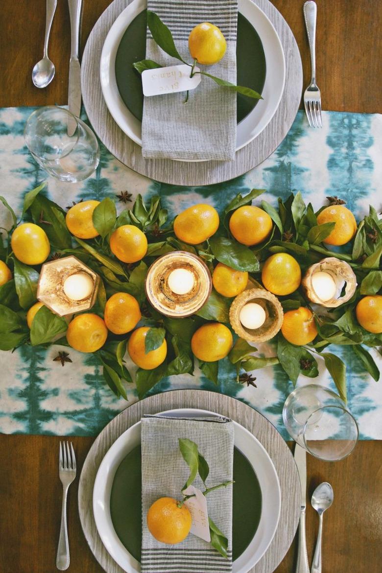 oranges thanksgiving centerpiece