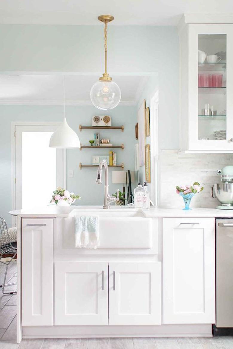 bright white kitchen