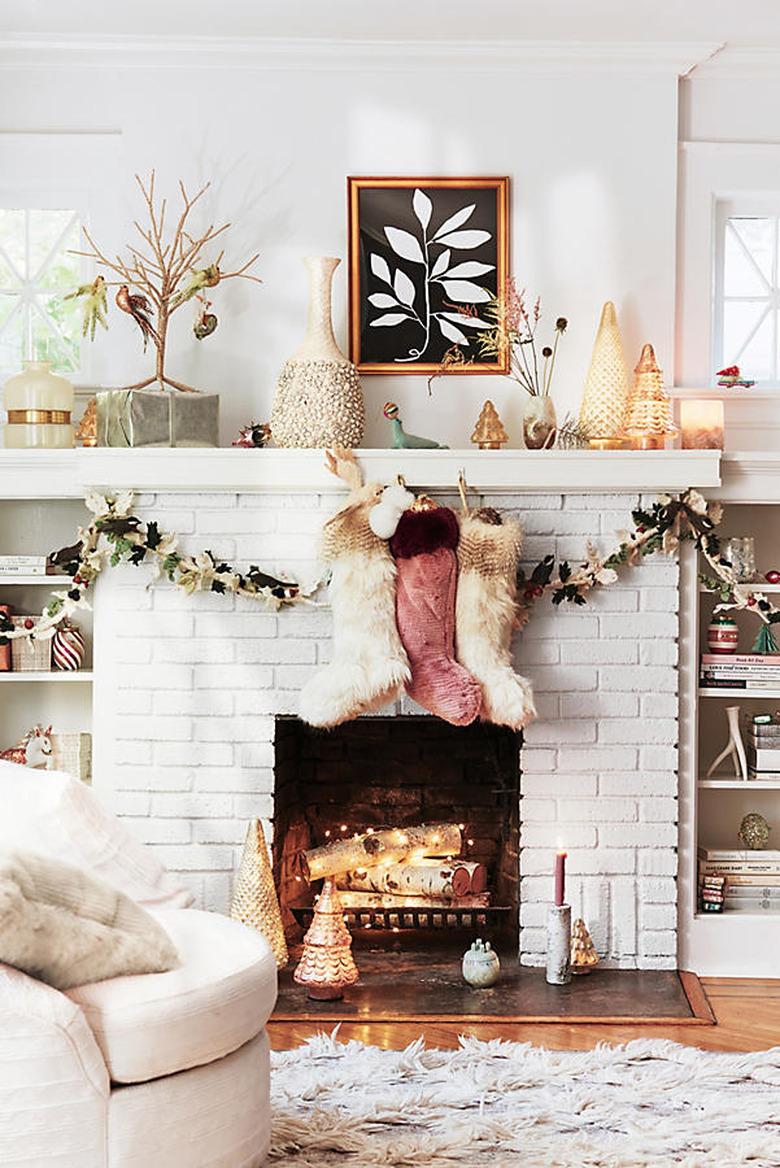 eclectic mantel