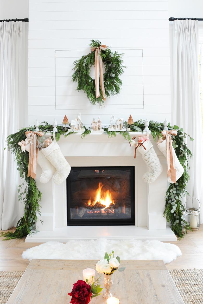 mantel greenery