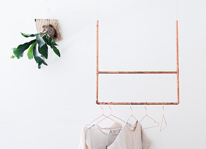 Copper Clothing Rack DIY