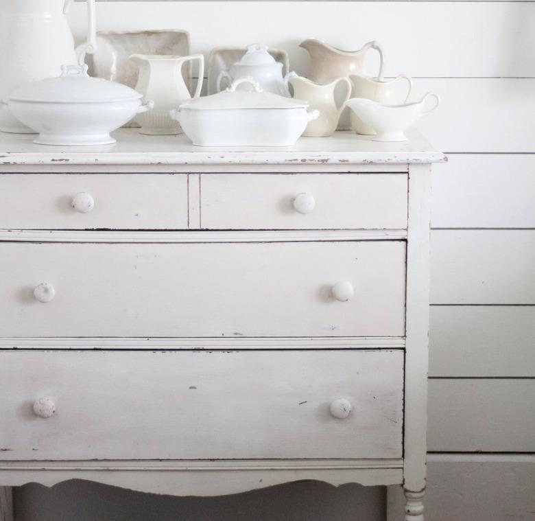 white dresser