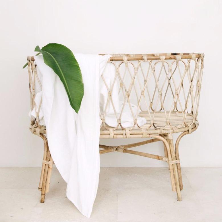 rattan crib