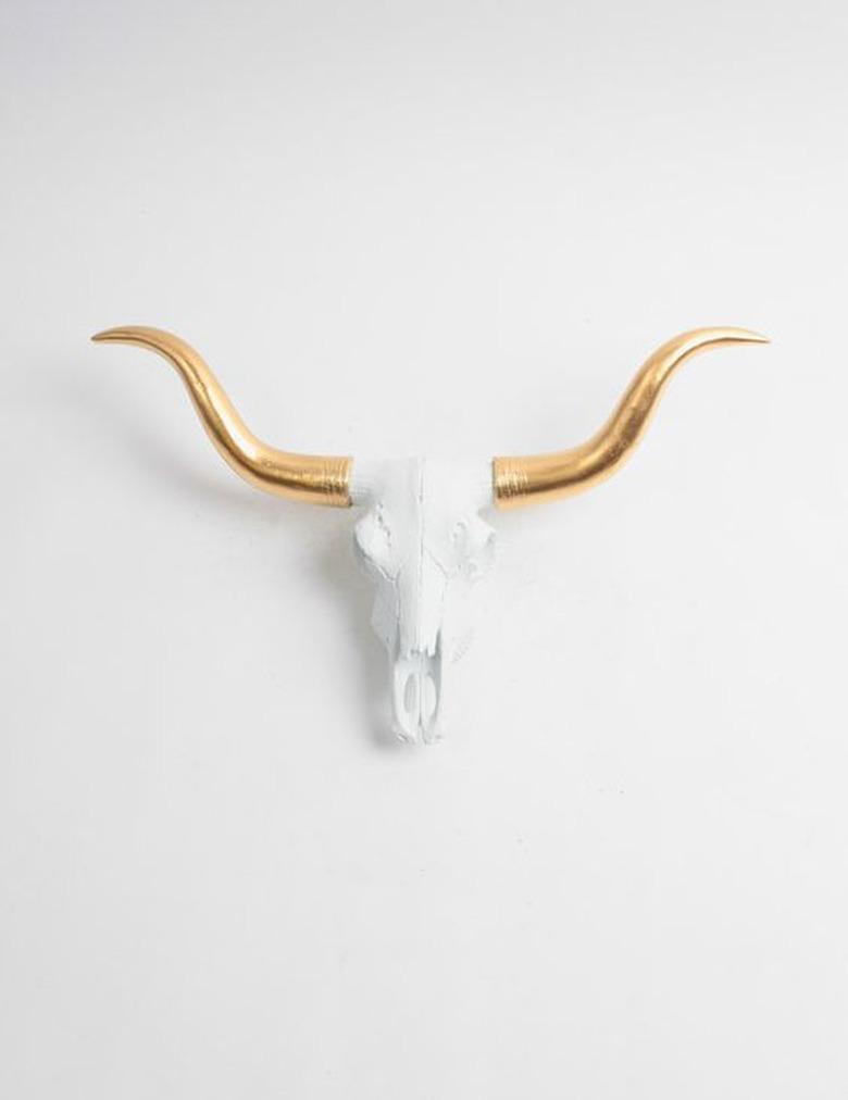 Mini White Cow Skull