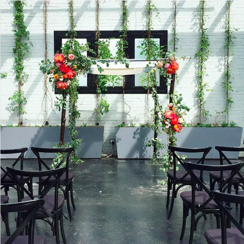 colorful chuppah