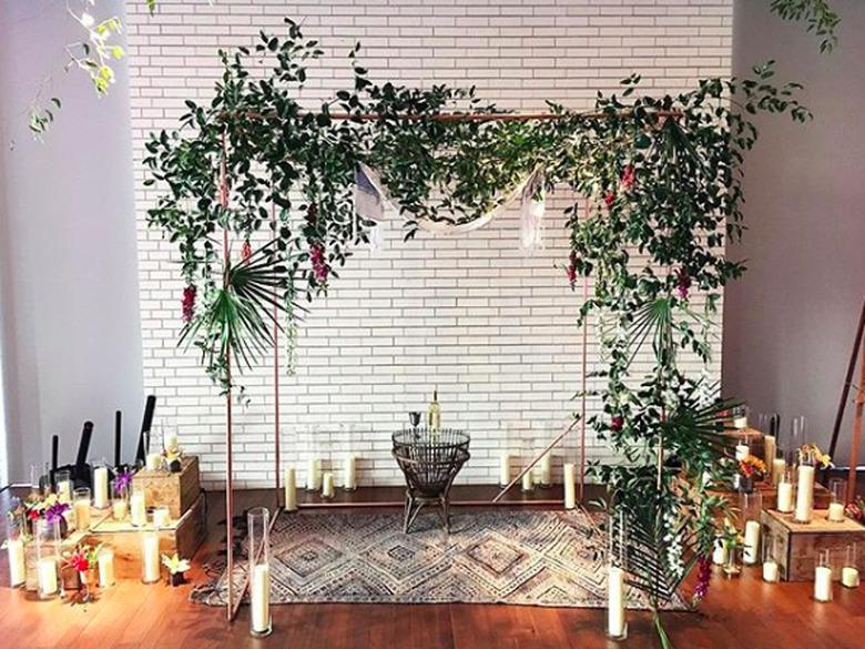 boho chuppah