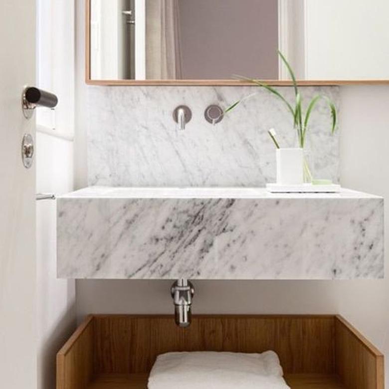 floating sink storage