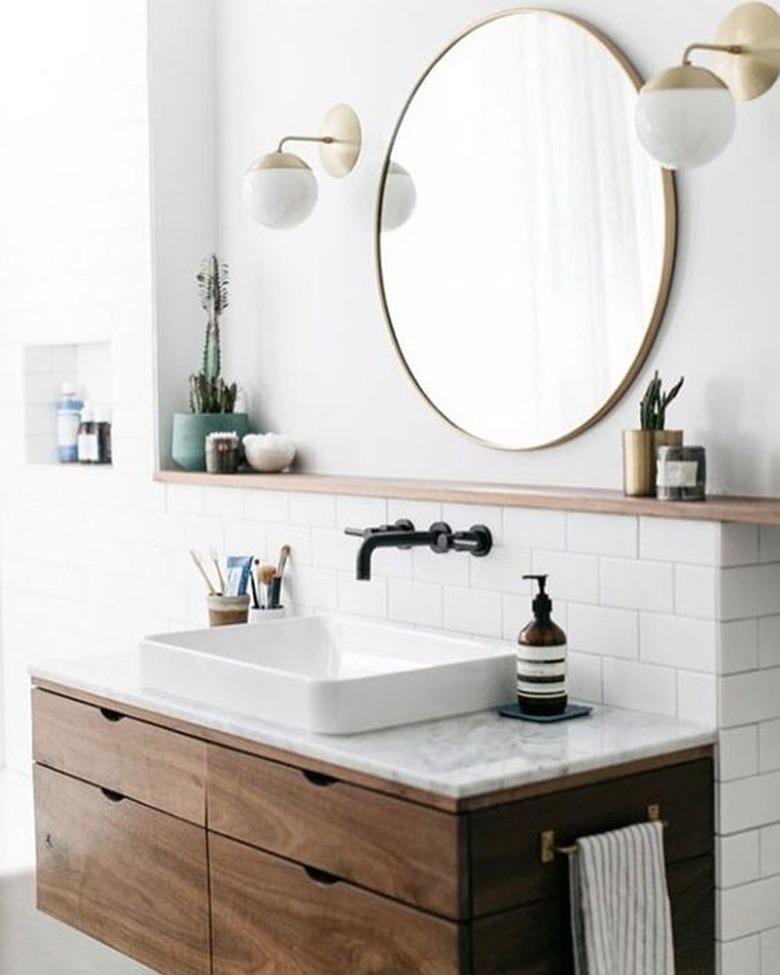 floating sink storage