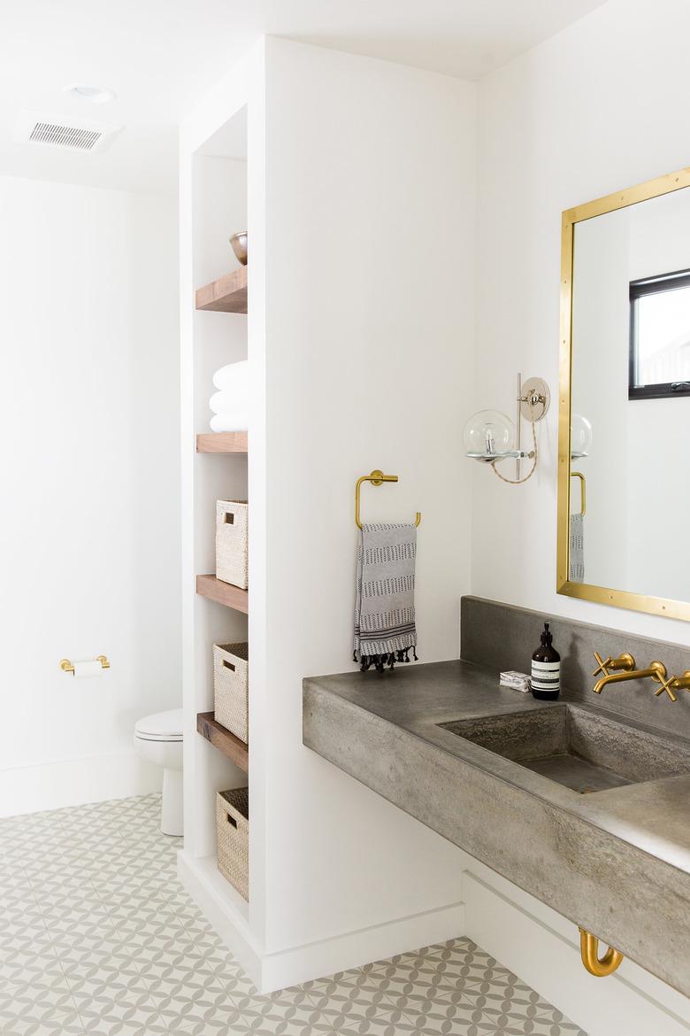 floating sink storage