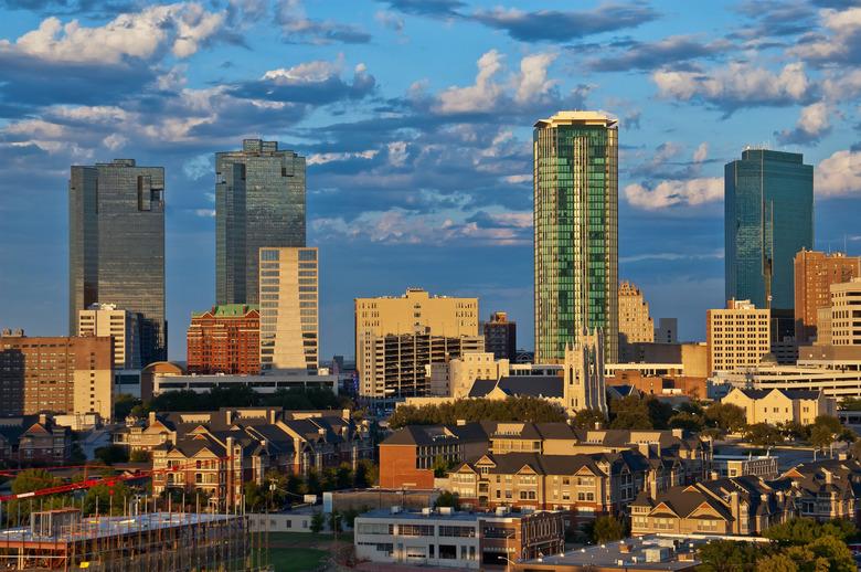 Cityscape of Fort Worth Texas