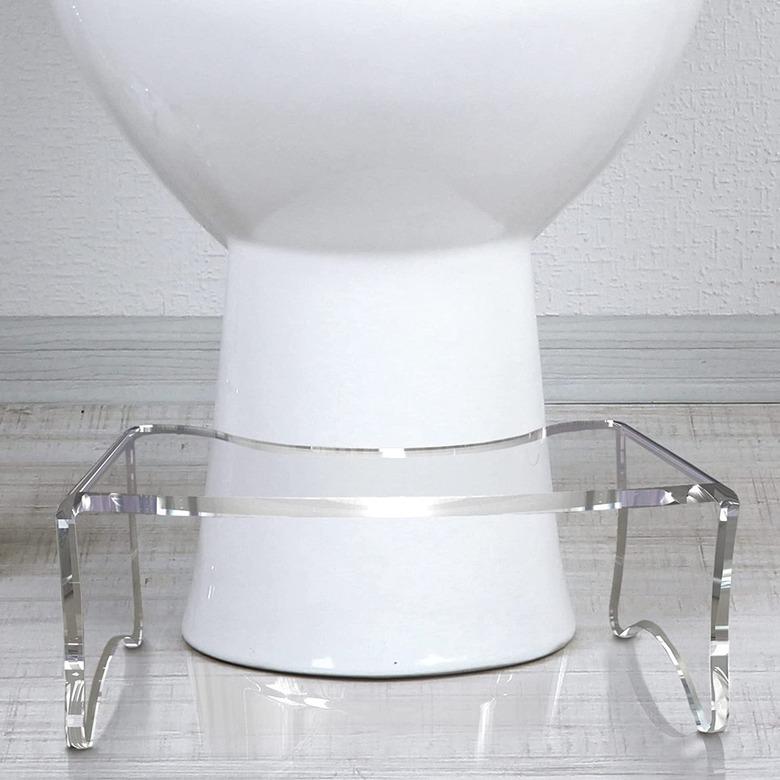 STAUBER Clear Waterfall Acrylic Potty Stool