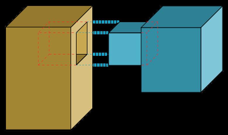 illustration of mortise-and-tenon joinery