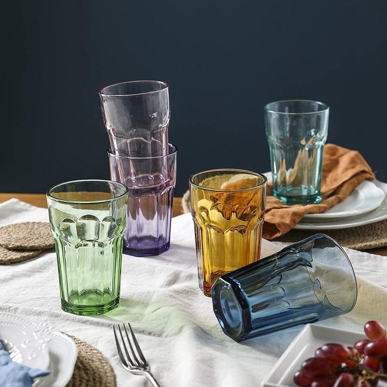 best colored glassware on amazon