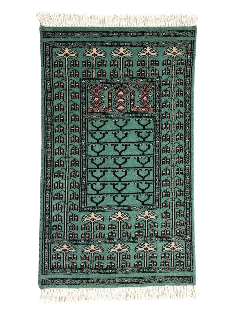 green persian rug