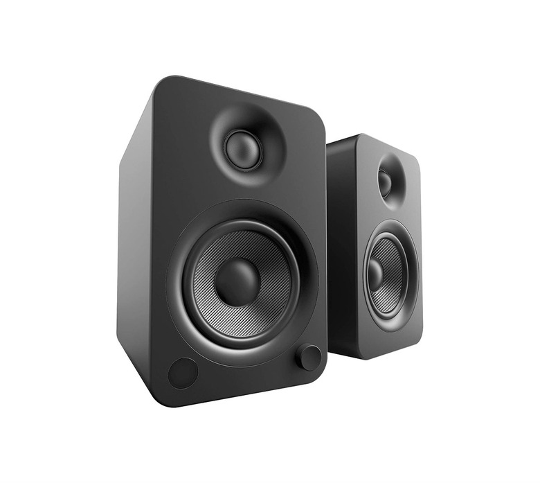 Set of black speakers