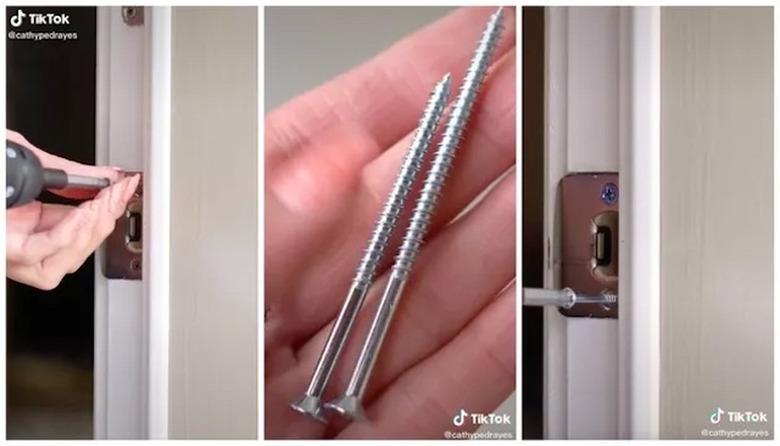 front door safety hack tiktok