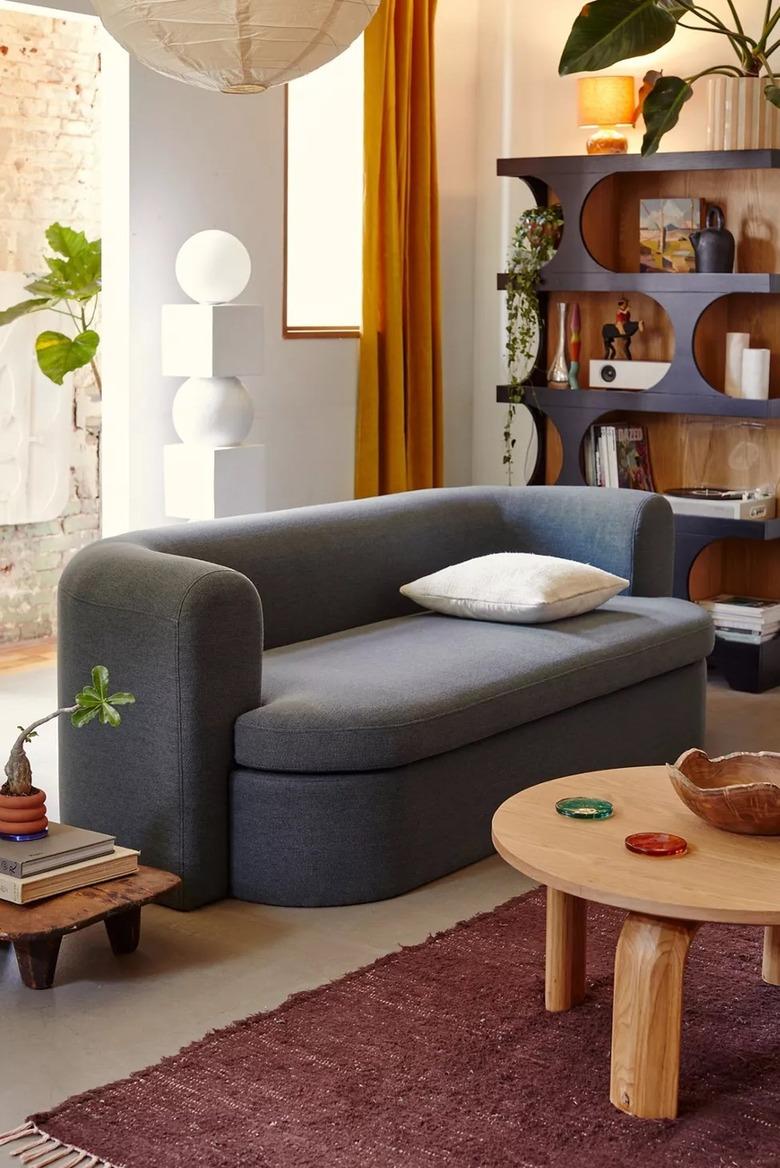 oval storage sofa