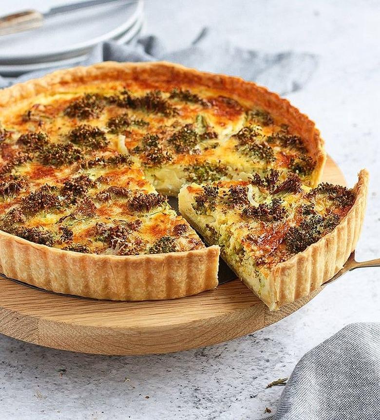 A Baking Journey's Cheddar Broccoli Quiche