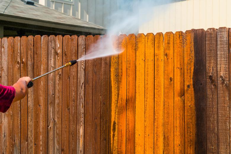 Pressure Washing Wood Fence