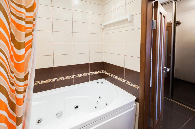 Modern empty bathroom interior