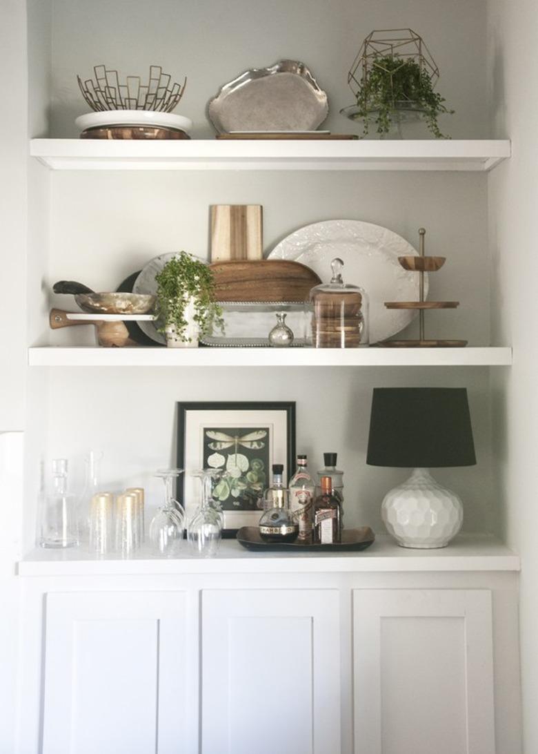 Built-in dining room shelves by Earnest Home Co.