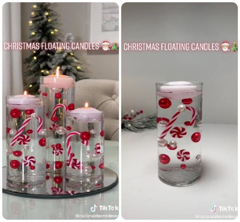 DIY Christmas floating candles