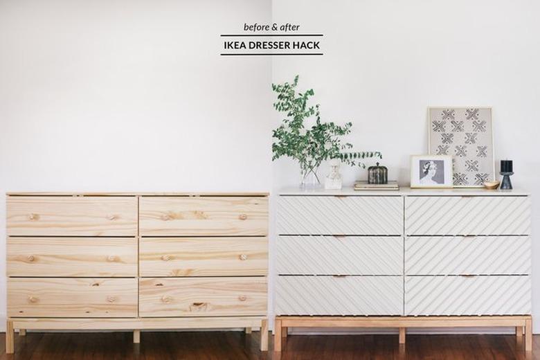 ikea tarva dresser diy hack