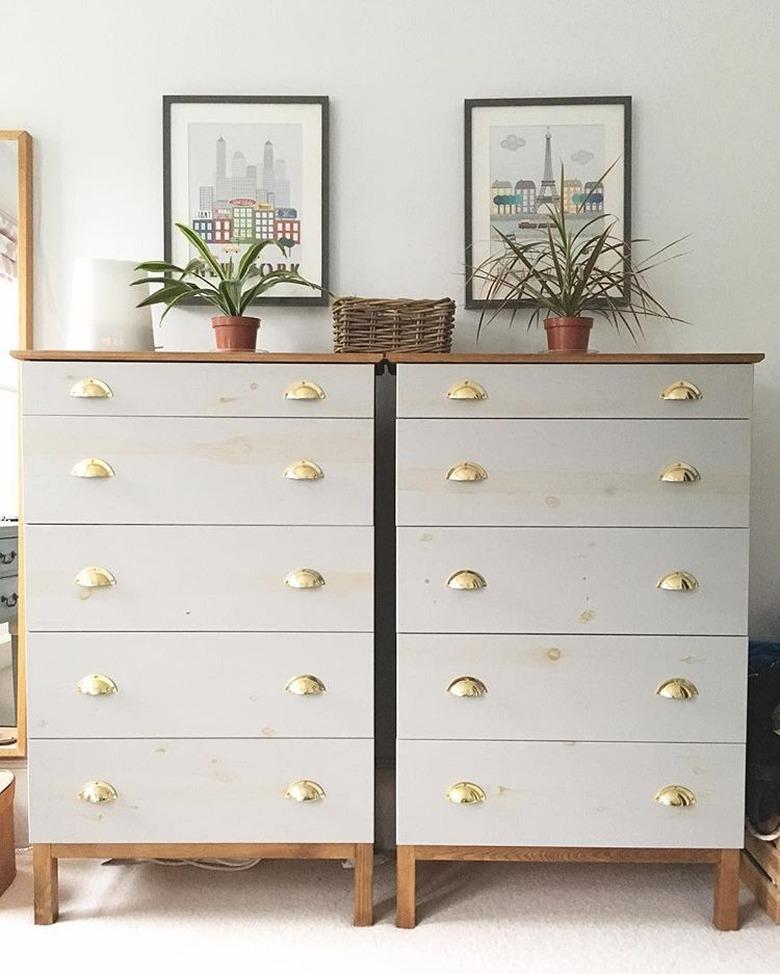 ikea tarva dresser diy hack