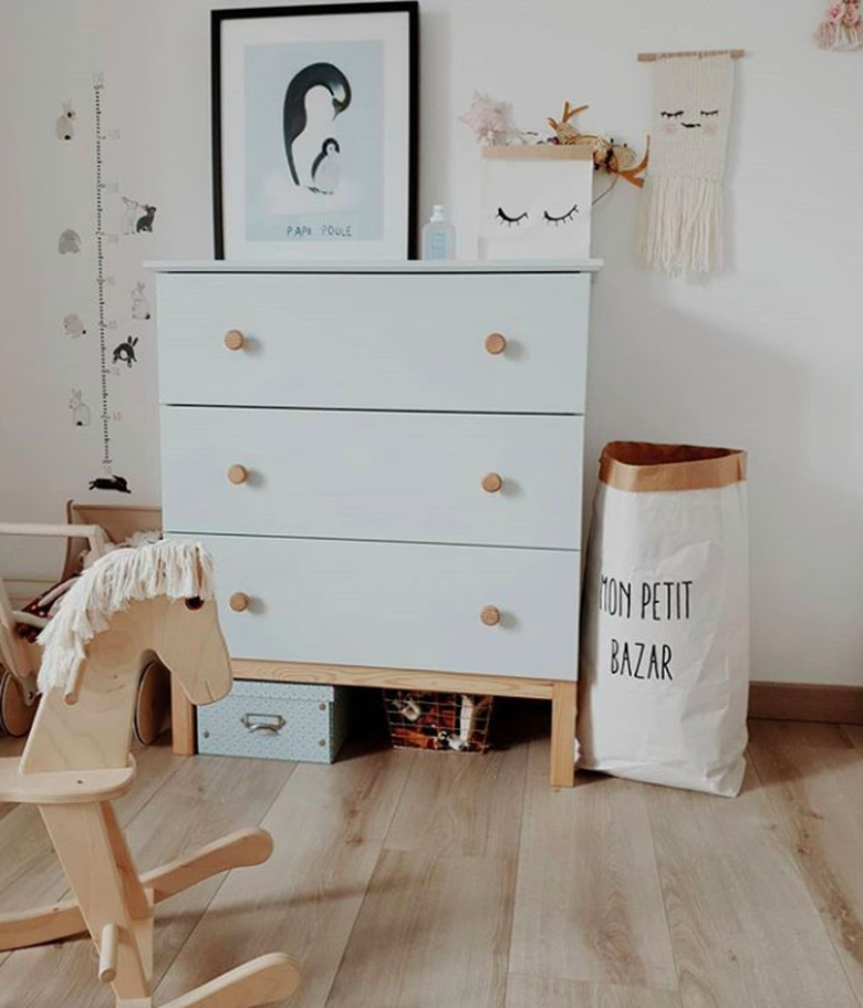 ikea tarva dresser diy hack