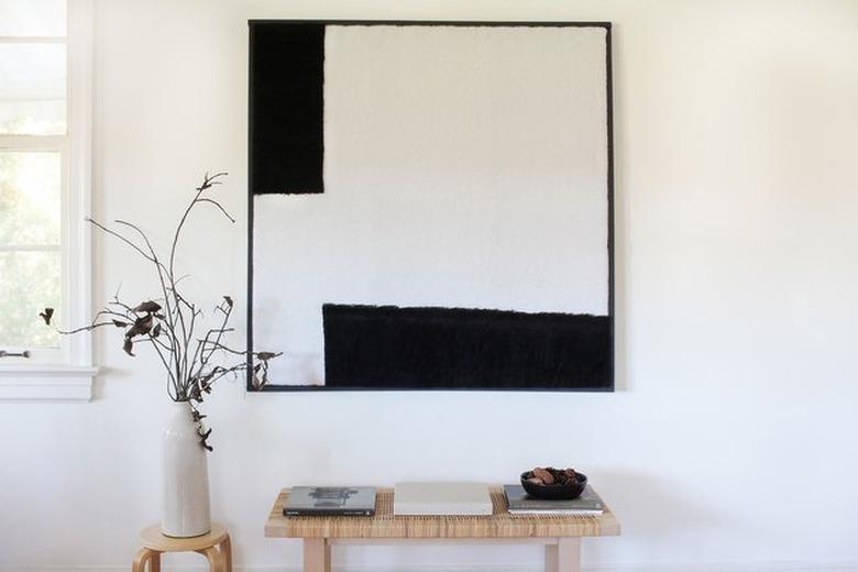 black and white DIY minimalist art