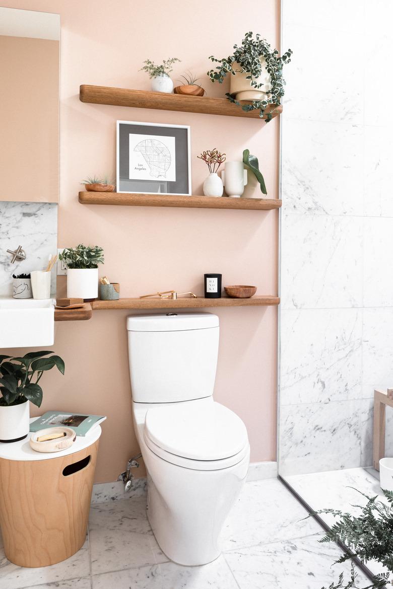 Modern pink bathroom