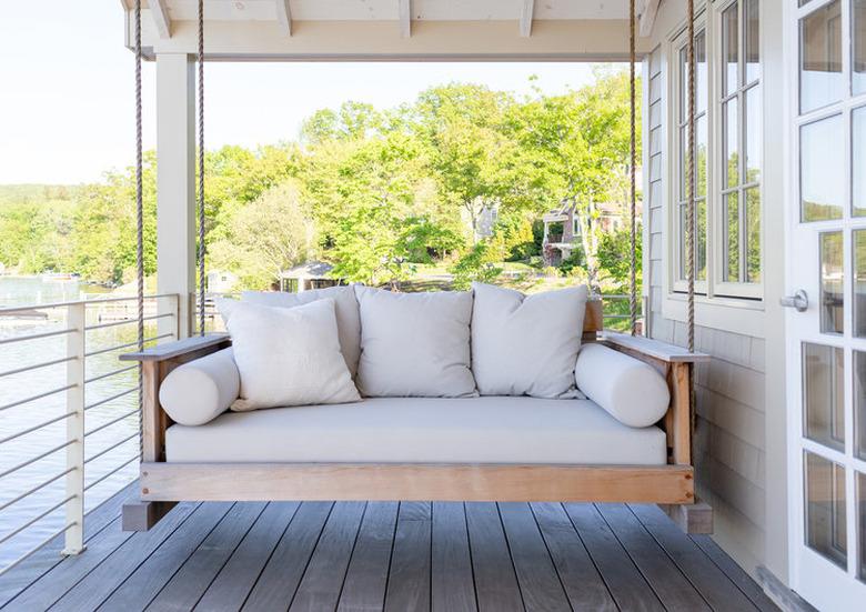 farmhouse porch swing