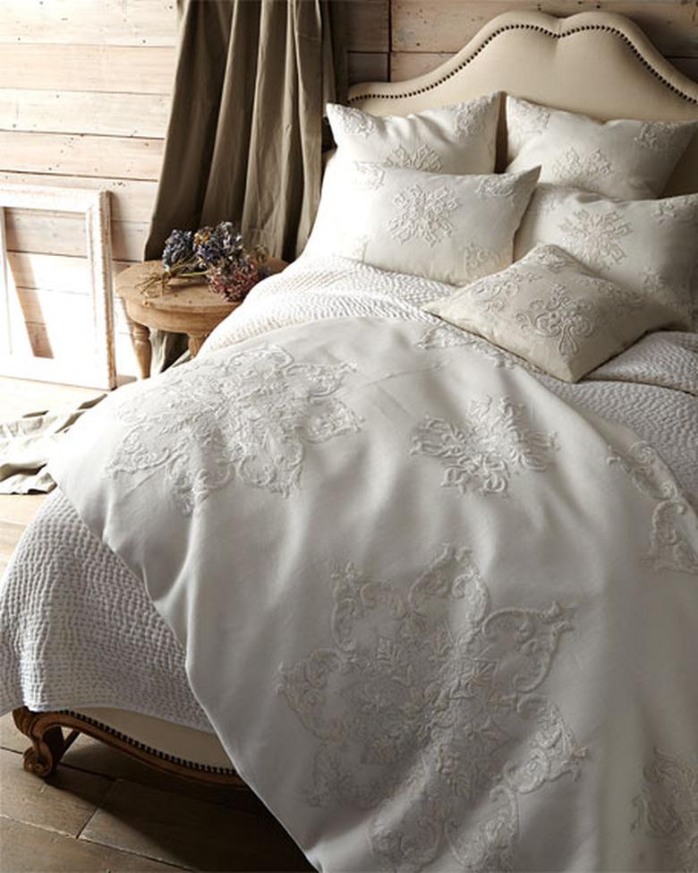 embroidered bedding