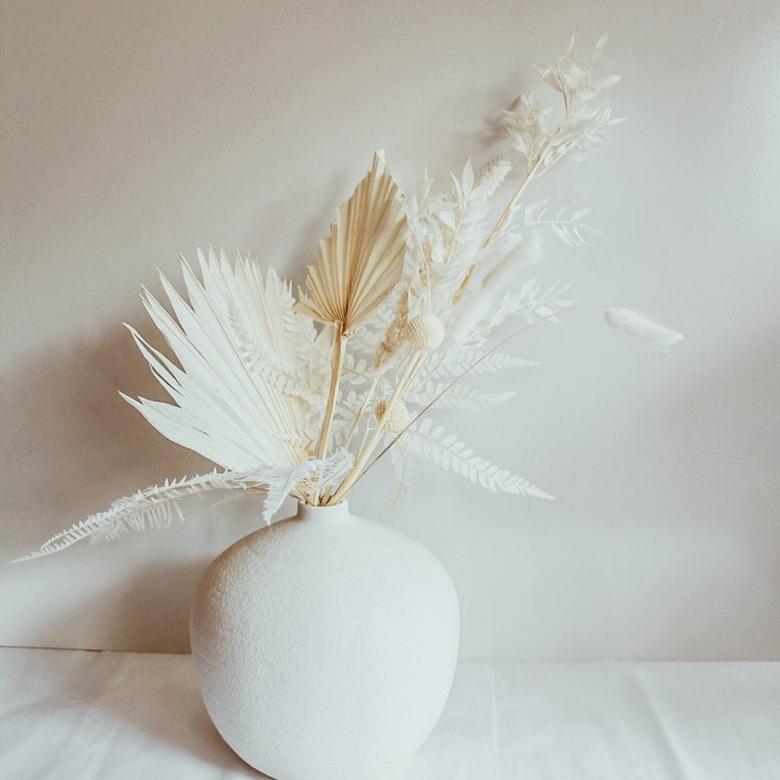 almond dried floral arrangement