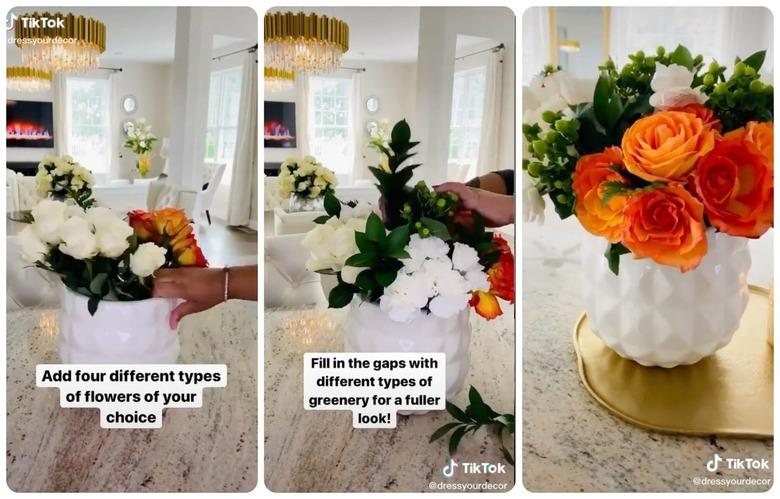 flower arrangement fill hack