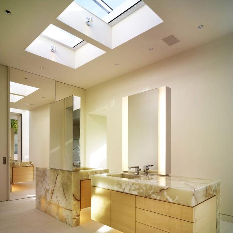 onyx countertops in bathroom