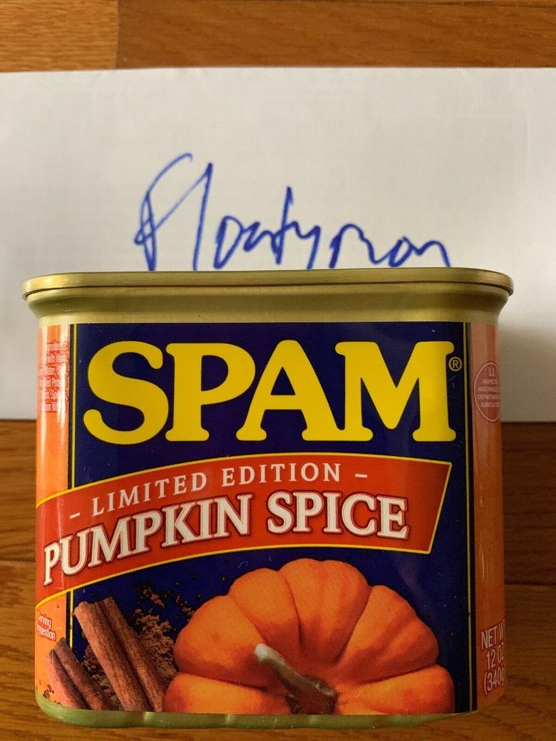 Pumpkin Spice Spam on eBay