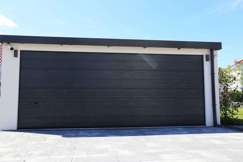 Modern new garage door (sectional door)