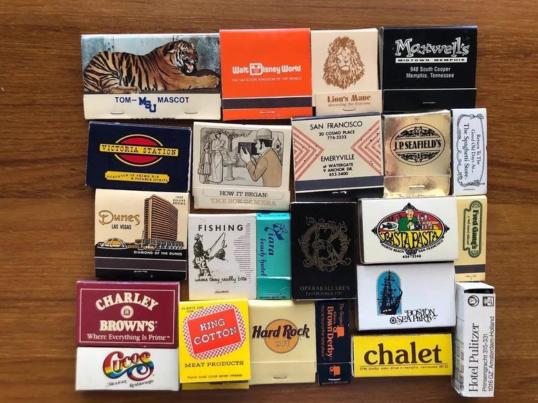 vintage matchbooks