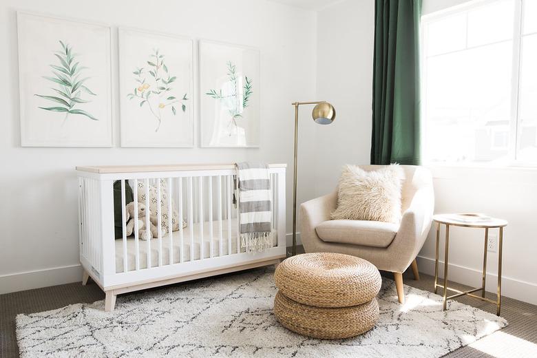 nursery with green accents