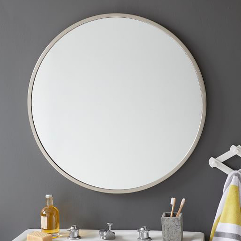 round bathroom mirror West Elm