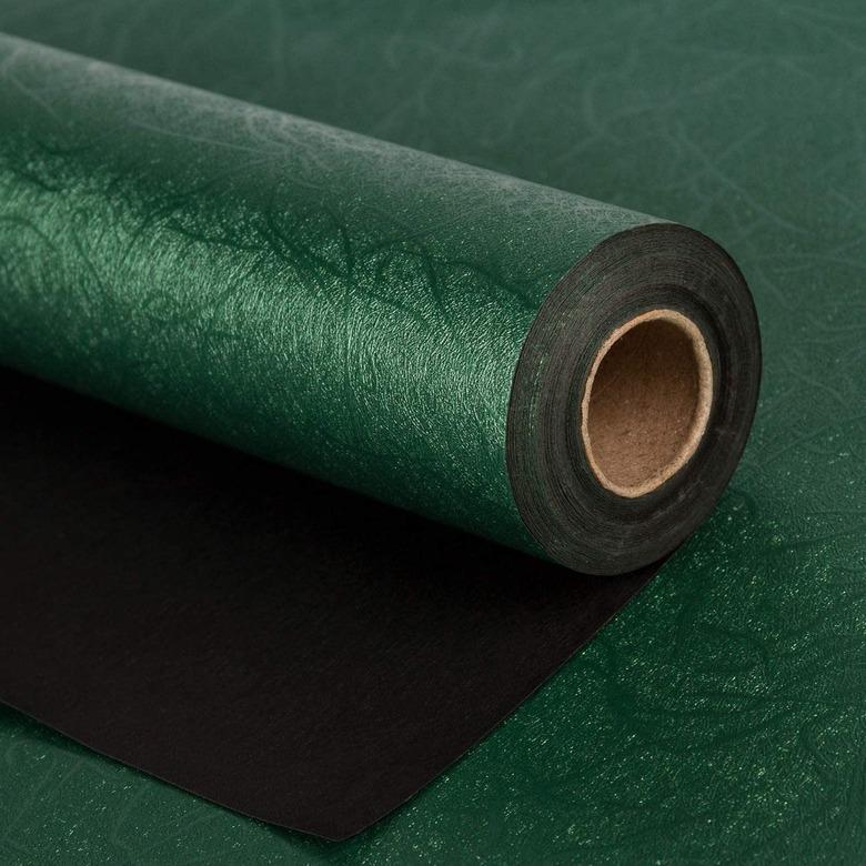 Reversible Green and Black Wrapping Paper Roll