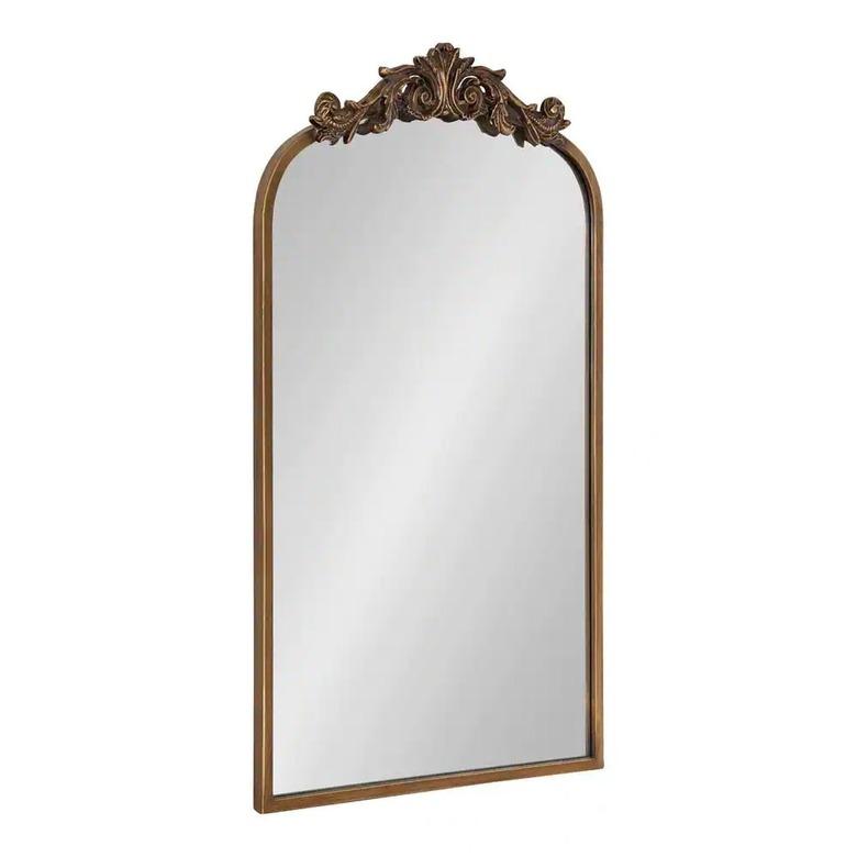 Kate and Laurel Medium Arch Gold Classic Mirror