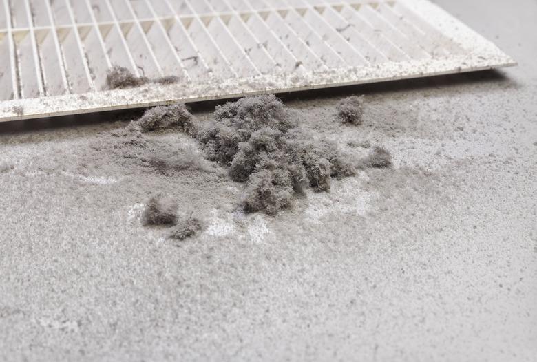 Dust collected from the air duct filter.