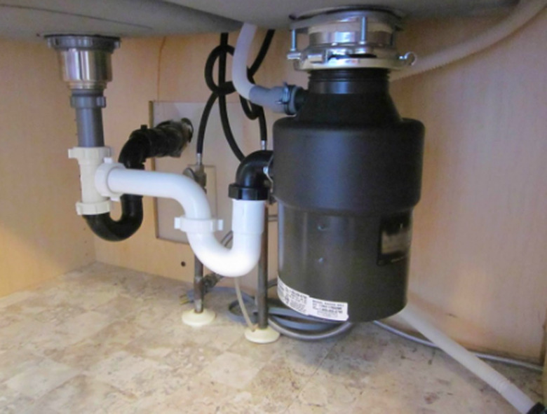 View of a garbage disposal.