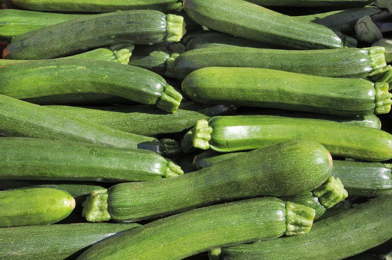 Organic Zucchini, Vegetables at a Farmer's Market