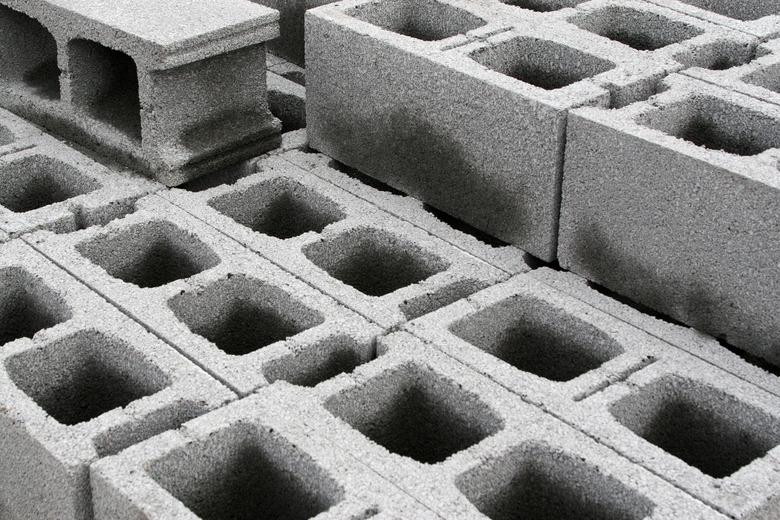 Concrete weight blocks for structure