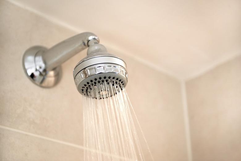 Landscape bathroom shower